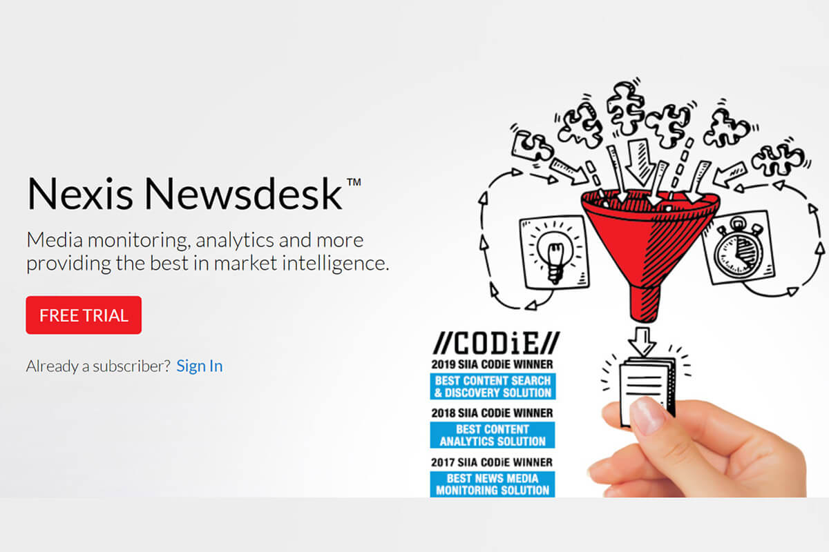 Digital Product Re-Design And Launch - Nexis Newsdesk&reg;