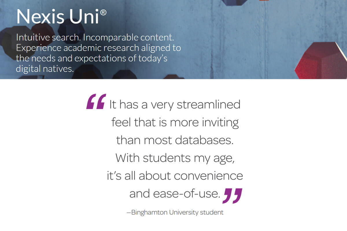 Design Sprint and Next-Gen Academic Research - Nexis Uni&reg;