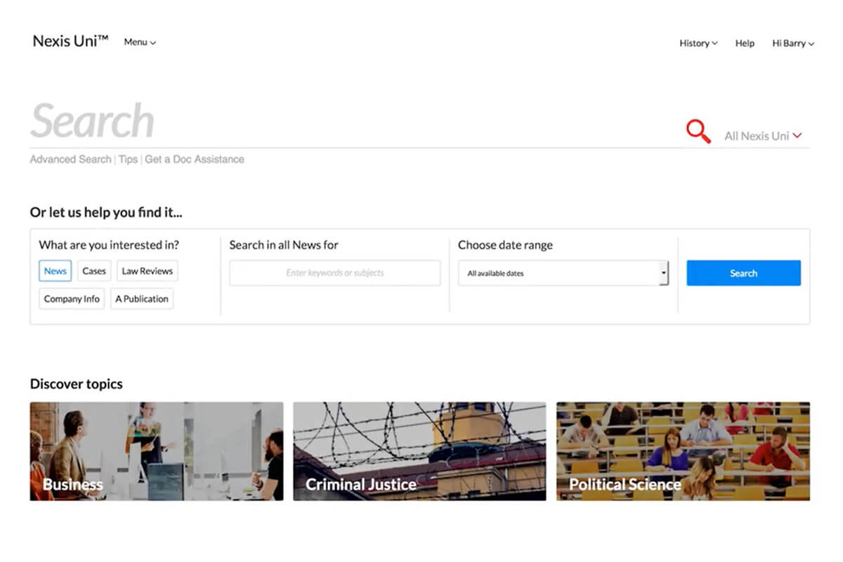Design Sprint and Next-Gen Academic Research - Nexis Uni&reg;